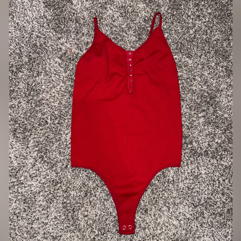 Red bodysuit